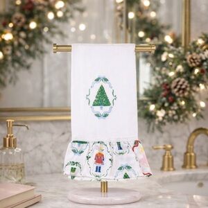 NEW The Royal Standard Waltz Tree Ruffle Hand Towel